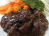 Beef and Mushrooms in Red Wine Sauce. Recipe by The Flying Chef