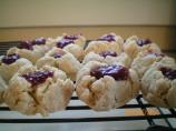 Lightened up Thumbprint Cookies