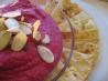 Beet, Chickpea and Almond Dip. Recipe by WeBees