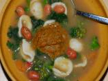 Amy Scattergood's Cranberry Bean, Lacinato Kale and Pasta Soup