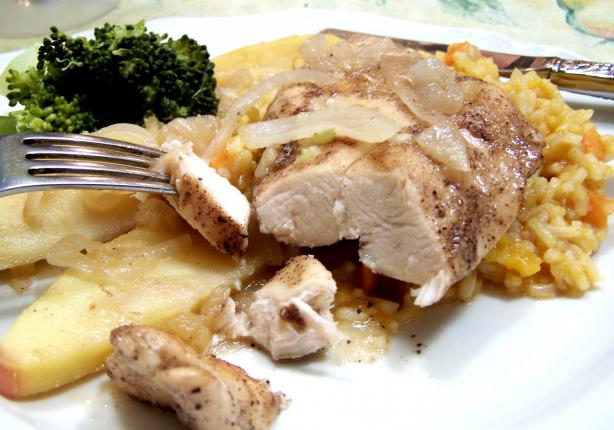 Chicken With Apple Brandy (Ww). Photo by Rita~