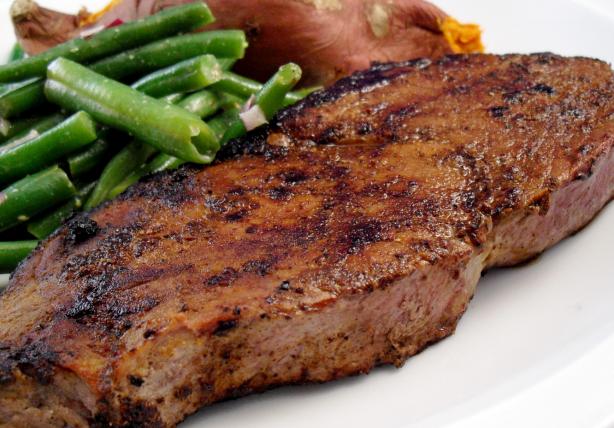 Roadhouse Steaks With Ancho Chile Rub. Photo by PaulaG
