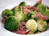 Uncle John's Brussels Sprouts With Prosciutto and Leeks. Recipe by ohbother