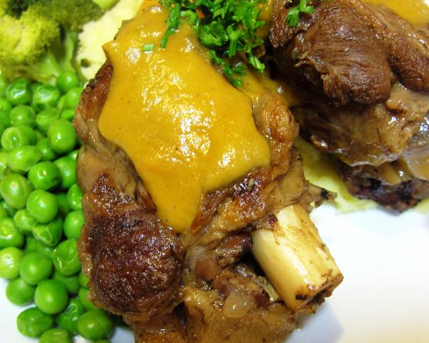 Spanish Lamb Shanks Jerez. Photo by JustJanS
