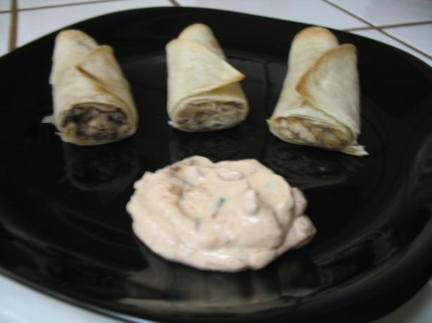 Chicken and Black Bean Taquitos With Adobo Sour Cream  (3 Ww Poi. Photo by punkyluv