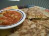 Grilled Salmon Quesadillas With Cucumber Salsa. Photo by rpgaymer