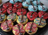 Butterflies, Ladybird and Dragonfly Cupcakes/Fairycakes