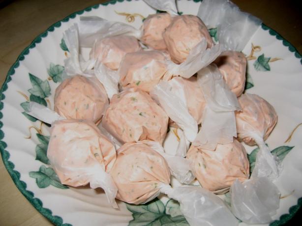 Smoked Salmon and Chive Candies. Photo by Halcyon Eve