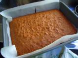 Chocolate Cake-Brownies With Creamy Nut Sauce. Photo by katew
