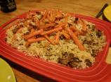 Qaubuli Palau (Yellow Rice With Carrots and Ground Beef)