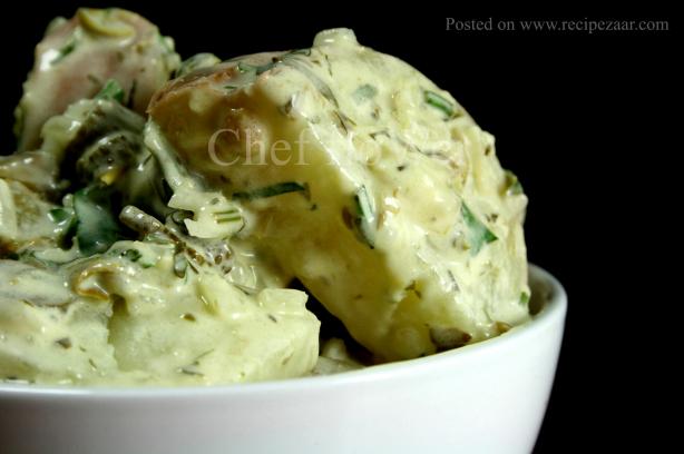 Salsa Verde Potato Salad. Photo by Chef floWer
