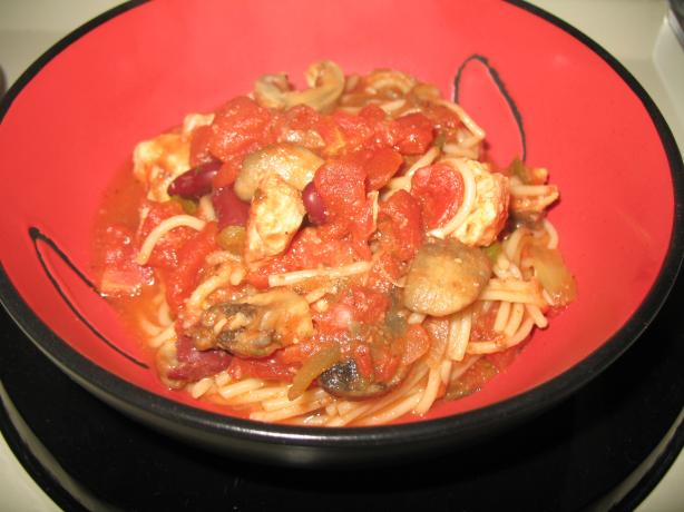Crock-Pot Tuscan Pasta With Chicken (5 Ww Points). Photo by punkyluv