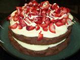Strawberry Brownie Tart