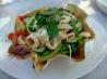 Salads in Tortilla Shells. Recipe by Zurie