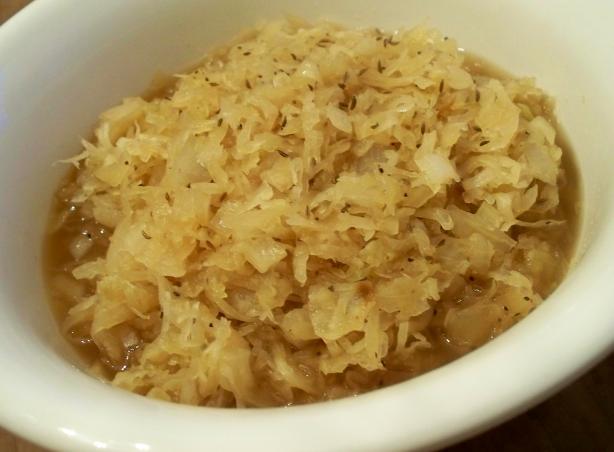 Sauerkraut  Moontan Style in a Crock-Pot. Photo by *Parsley*
