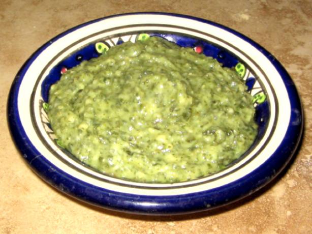 Basil and Roasted Garlic Pesto. Photo by Magic Spice