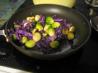 Sauteed Brussels Sprouts and Red Cabbage. Recipe by megnbrycesmom