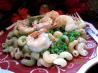Shrimp Fusilli With Sweet-Pea Pesto. Recipe by SeaChelle