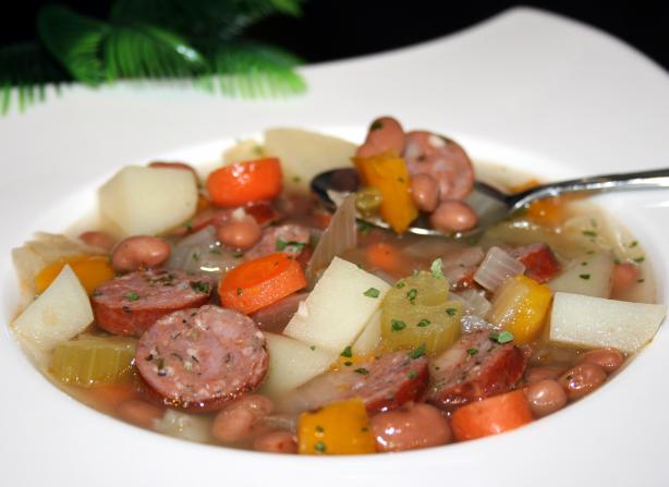 Bean Soup With Sausage and More - Southwest Flavors - Nutritious. Photo by **Tinkerbell**