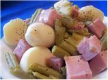 Ham,  Green Beans and Potatoes (Crock Pot)