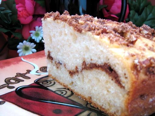 Cinnamon Hazelnut Layered Coffee Cake. Photo by Annacia