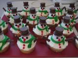 Christmas Snowman Cupcakes