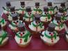 Christmas Snowman Cupcakes. Recipe by froglet
