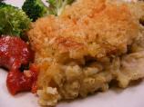 Cheesy Pesto Rice 'n Chicken Bake