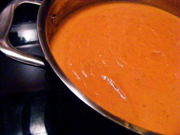 Roasted Red Pepper Coconut Soup. Photo by Kozmic Blues