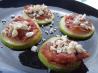 Cheesy Goats: Pancetta Crisps With Goat Cheese & Pear. Recipe by Adopted Parisian