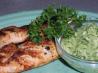 Spice-Rubbed Chicken Fingers W Cilantro Dipping Sauce