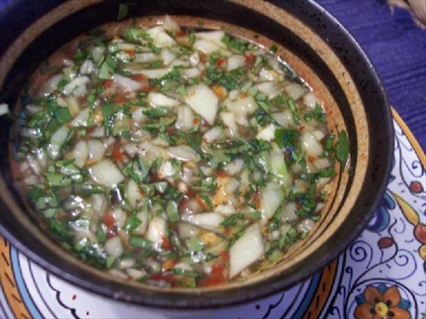 Cucumber Vinegar Sauce. Photo by s'kat