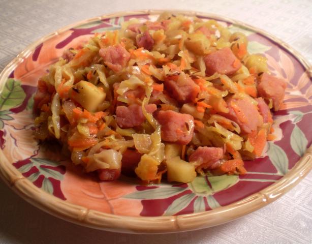 Skillet Cabbage and Ham. Photo by TasteTester