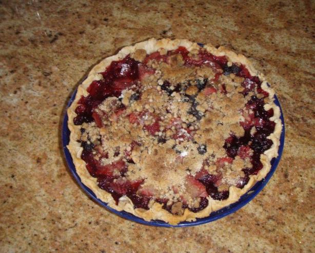 Blueberry Crumb Pie. Photo by mtnmel