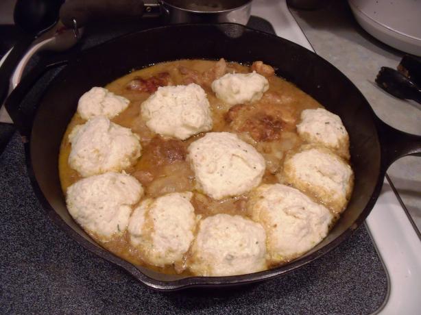 Chicken Fricassee With Herb Dumplings. Photo by Maryland Jim