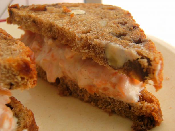 Carrot and Cream Cheese Tea Sandwiches. Photo by Lalaloula