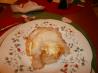 Layered Almond-Cream Cheese Bread Pudding With Amaretto Cream Sa. Recipe by Sweet Jezebel