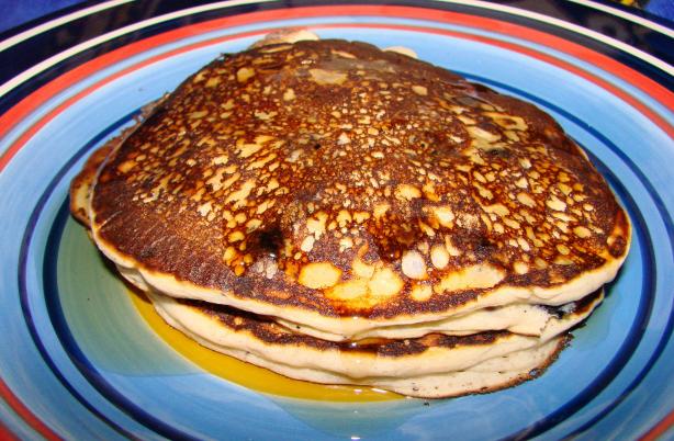 Blueberry-Sour Cream Pancakes. Photo by Boomette