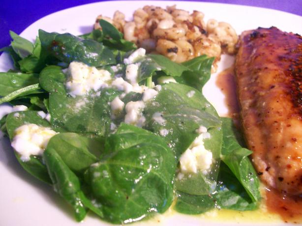 Spinach Salad With Egg Vinaigrette. Photo by Sharon123
