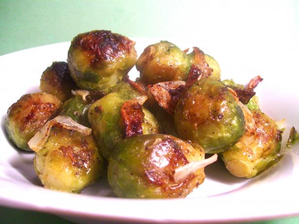 Roasted Brussels Sprouts and Red Onions. Photo by Sharon123