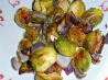 Roasted Brussels Sprouts and Red Onions