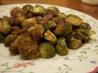 Roasted Brussels Sprouts and Red Onions