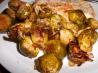 Roasted Brussels Sprouts and Red Onions