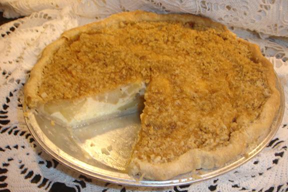 Apple-Buttermilk Custard Pie. Photo by BakinBaby