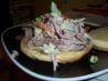 North Carolina-Style Pulled Pork Sandwiches and Coleslaw