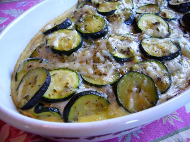 Zucchini- Mozzarella Casserole. Photo by cookiedog