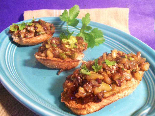 Zucchini and Pine Nut Bruschetta. Photo by Sharon123