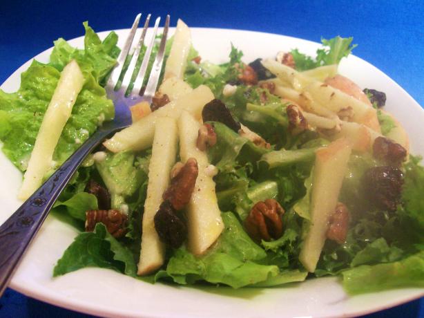 Apple, Dried Cherry, and Pecan Salad With Maple Dressing. Photo by Sharon123