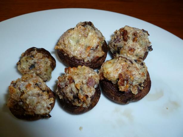 Bacon and Bleu Cheese Stuffed Mushrooms. Photo by Ambervim