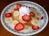 Bisquick Strawberry Banana Pancakes. Recipe by 4-H Mom